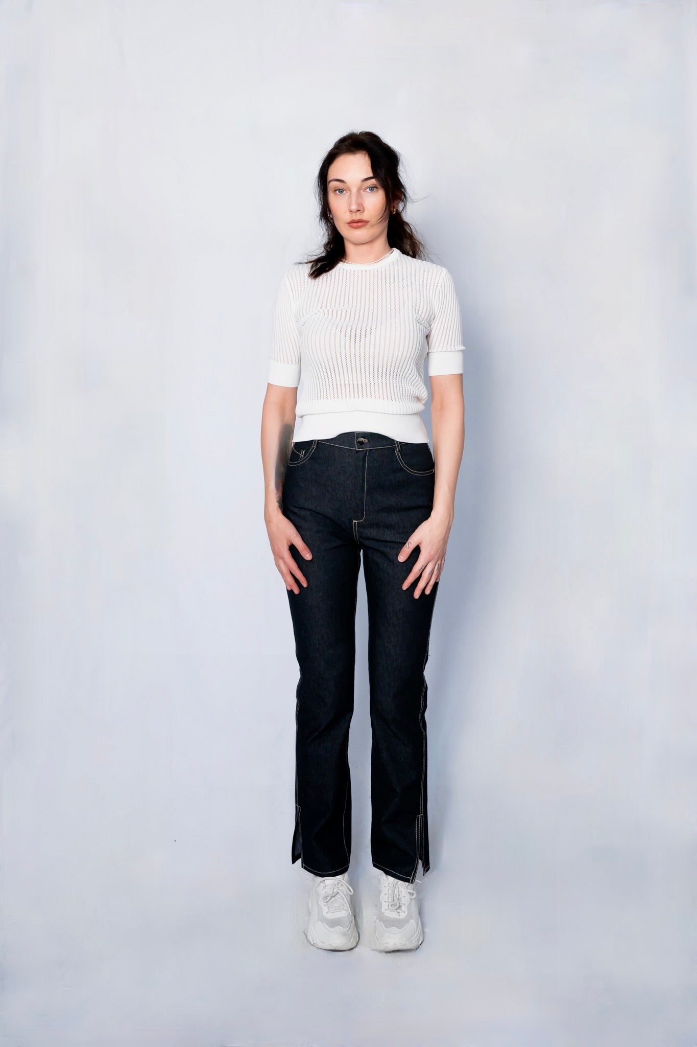 Olga Babich Jeans dark Denim - GRAYSS FASHION