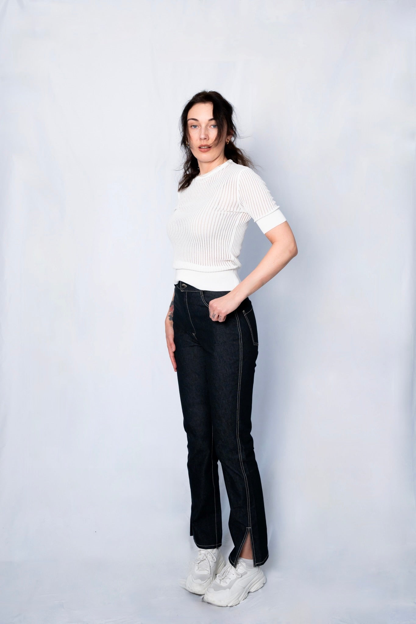 Olga Babich Jeans dark Denim - GRAYSS FASHION