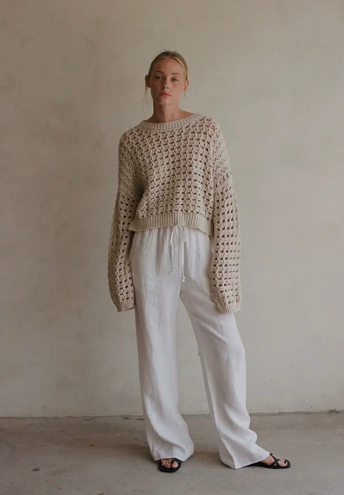 Strickpullover creme - GRAYSS FASHION