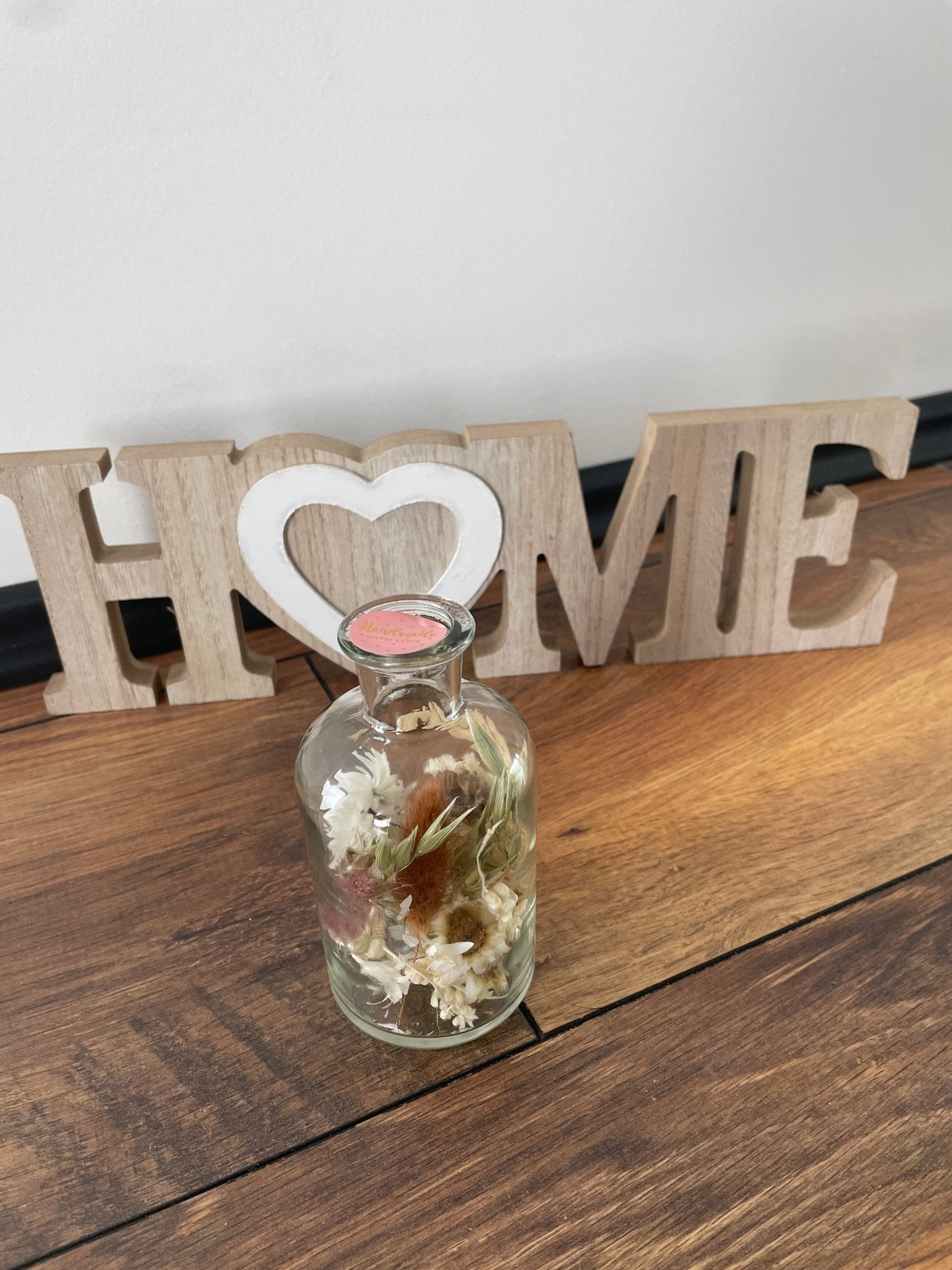 Glas mit getrockneten Blumen - GRAYSS FASHION & HOME