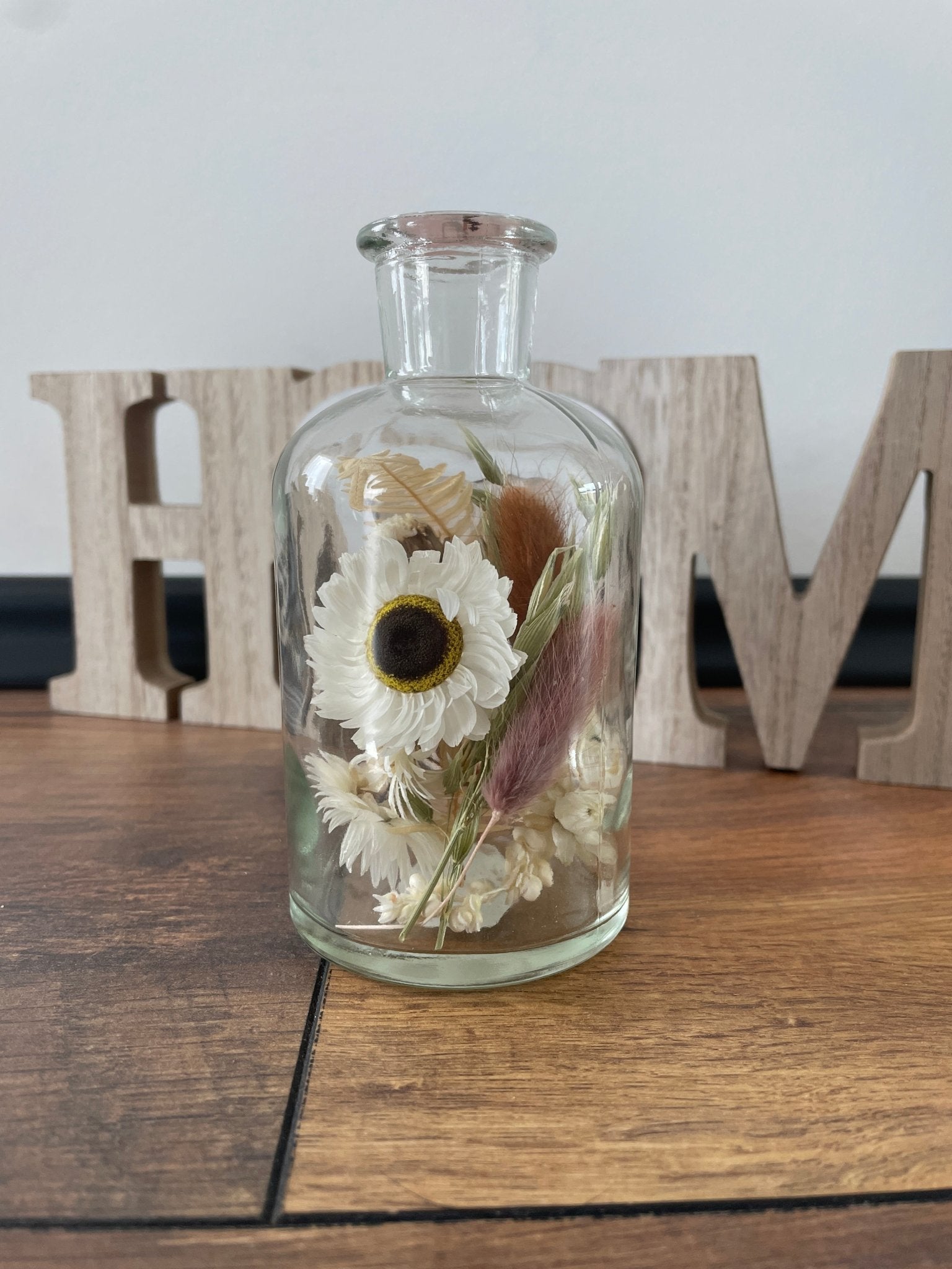 Glas mit getrockneten Blumen - GRAYSS FASHION & HOME