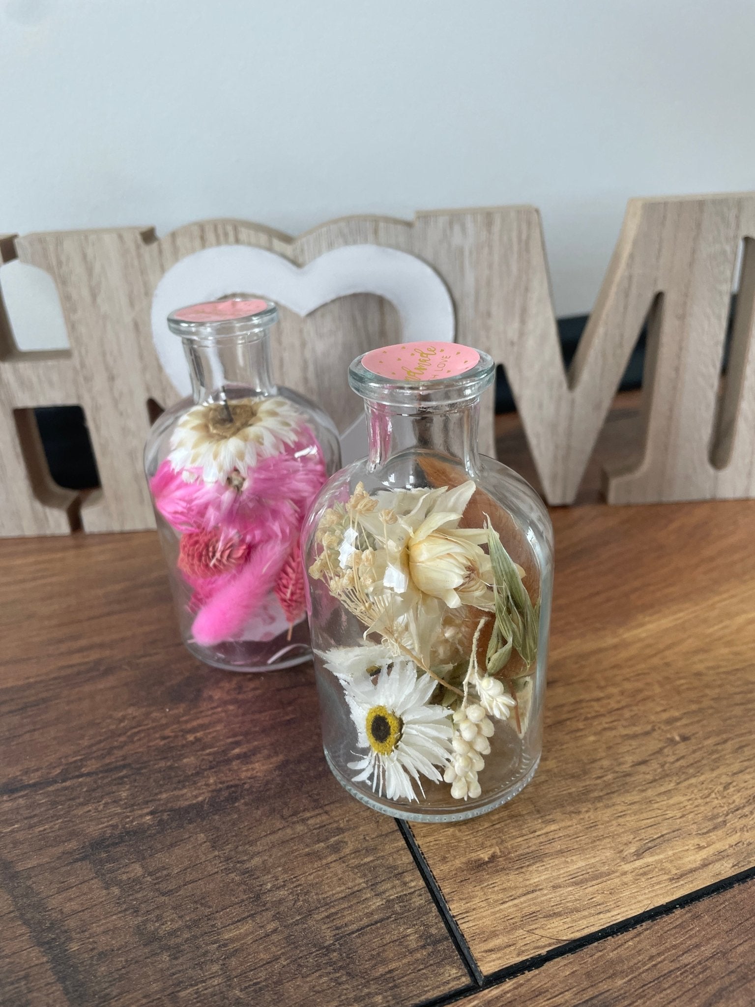 Glas mit getrockneten Blumen - GRAYSS FASHION & HOME