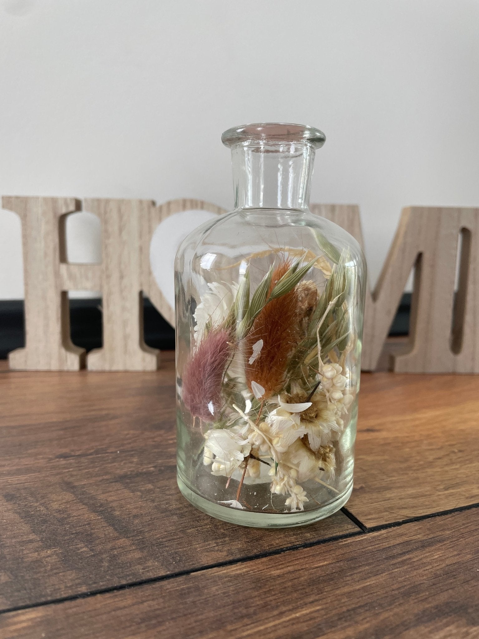 Glas mit getrockneten Blumen - GRAYSS FASHION & HOME