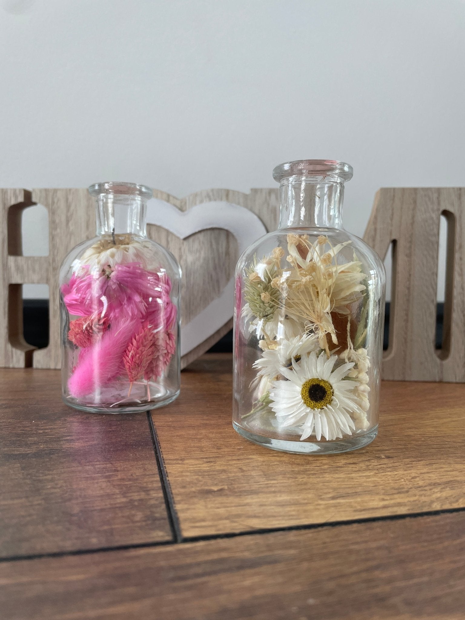 Glas mit getrockneten Blumen - GRAYSS FASHION & HOME