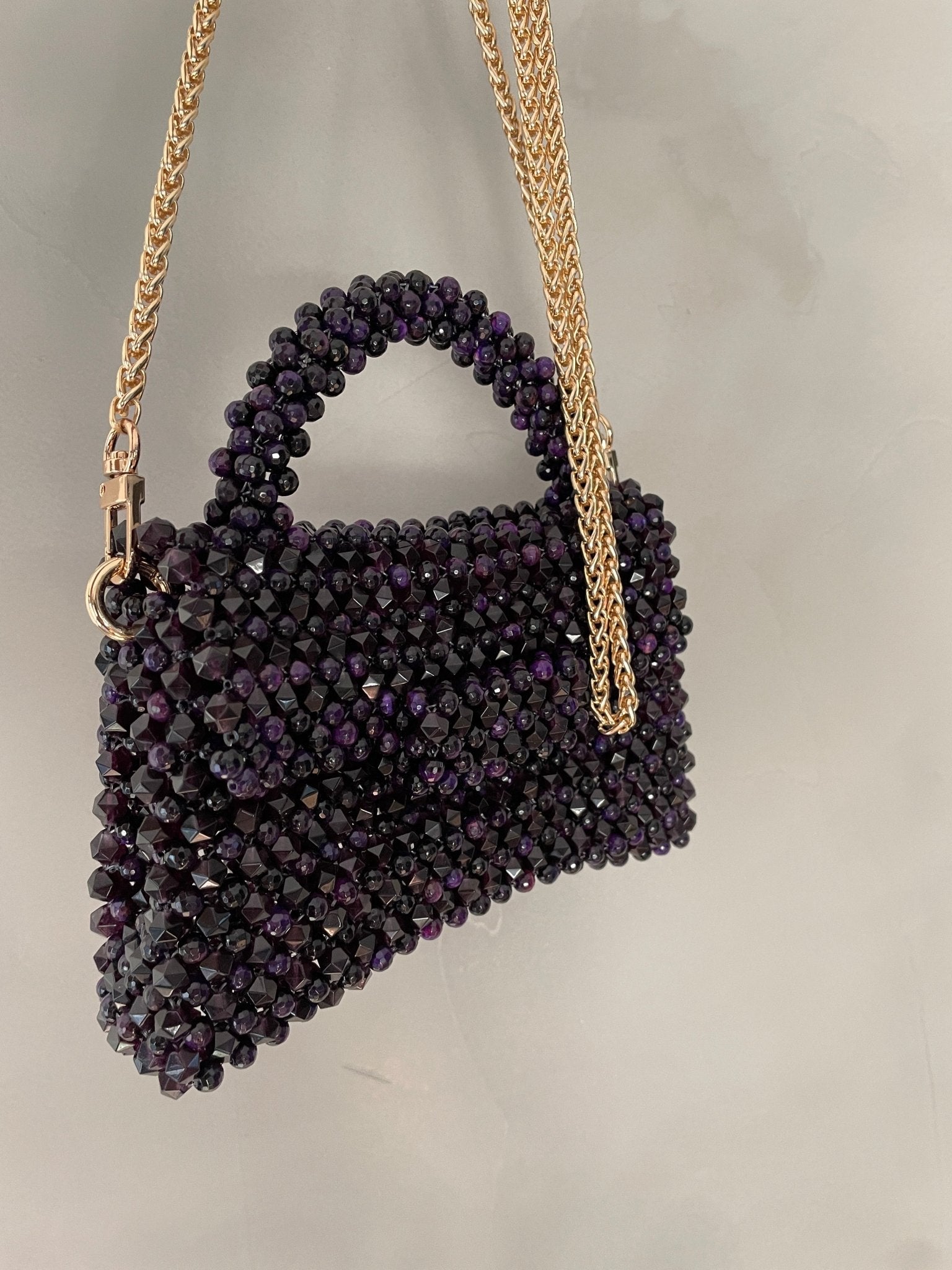 Handtasche aus Amethyst violett - GRAYSS FASHION & HOME