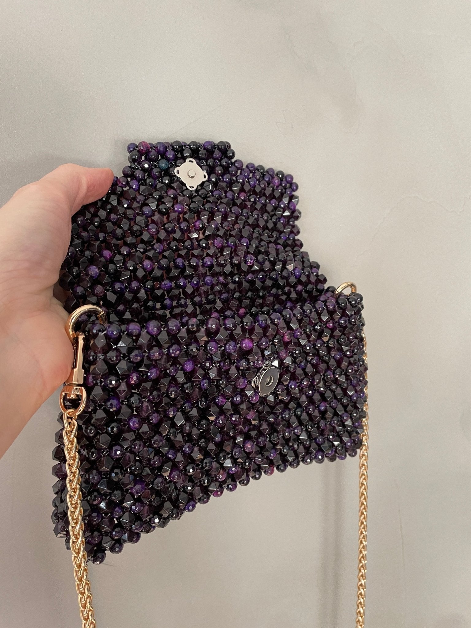 Handtasche aus Amethyst violett - GRAYSS FASHION & HOME