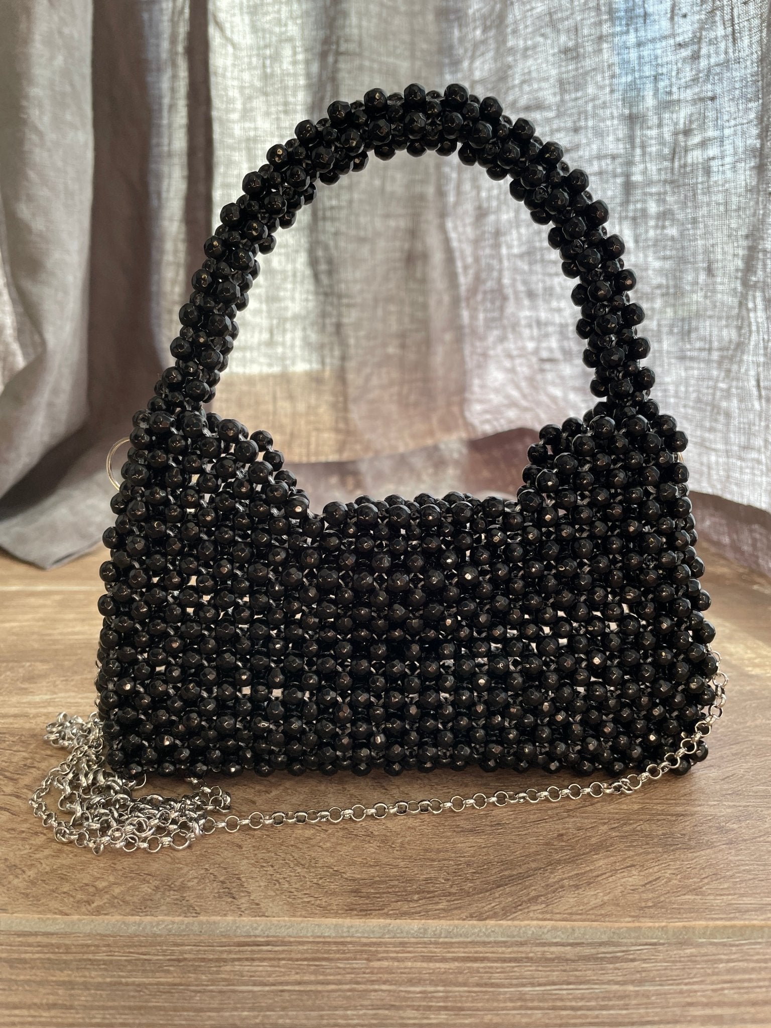 Handtasche aus Onyx schwarz - GRAYSS FASHION & HOME