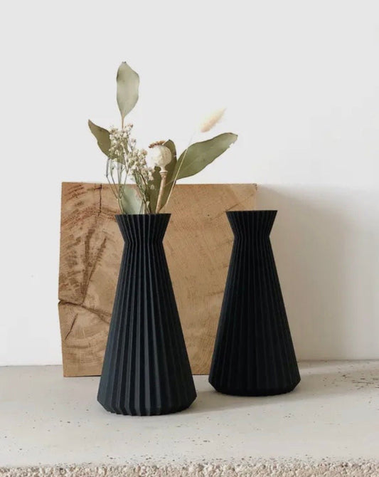 Ishi Vase schwarz - GRAYSS FASHION & HOME