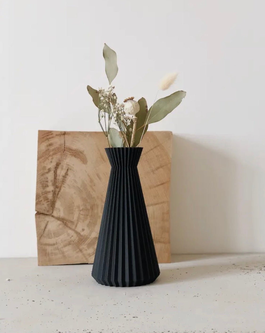 Ishi Vase schwarz - GRAYSS FASHION & HOME