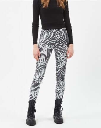 Moves Leggings schwarz oder Animal Print - GRAYSS FASHION