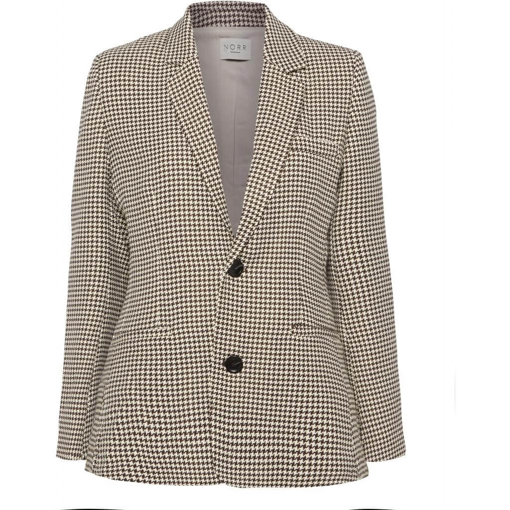 NORR Blazer beige/braun gemustert - GRAYSS FASHION