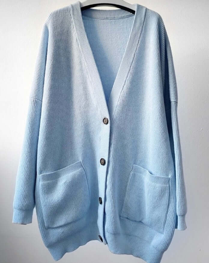 Olga Babich cardigan ice blue