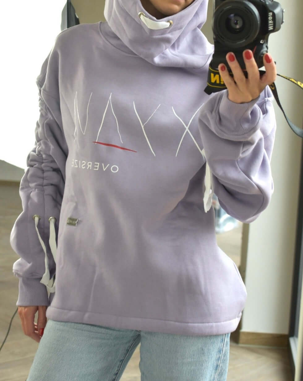 Olga Babich Hoodie oversize in lilac or grey