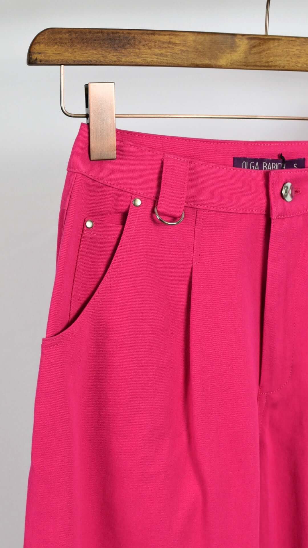 Olga Babich Jeans Bananenform fuchsia, blau oder weiss - GRAYSS FASHION