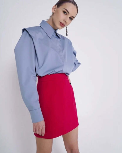 Olga Babich Mini Skirt Fuchsia