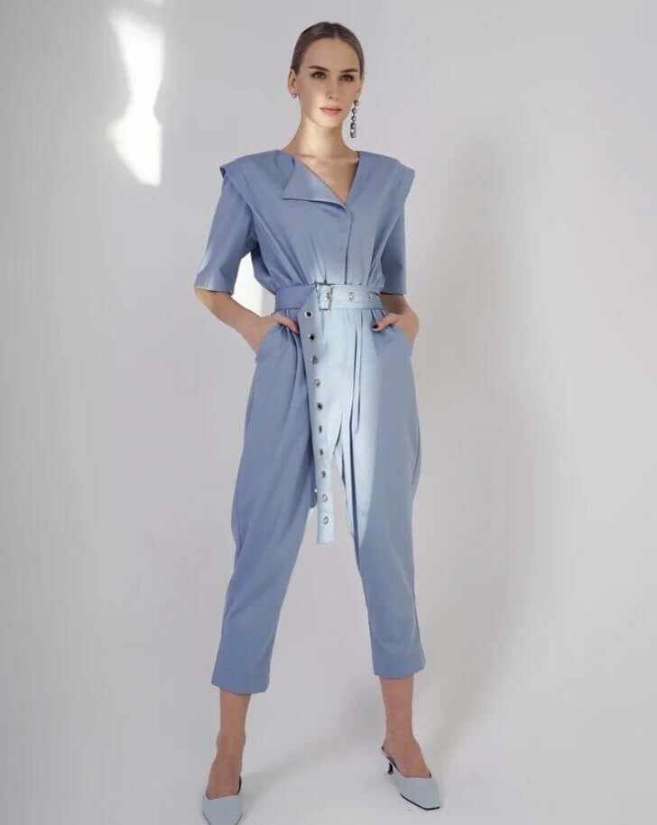 Olga Babich Overall hellblau - GRAYSS FASHION