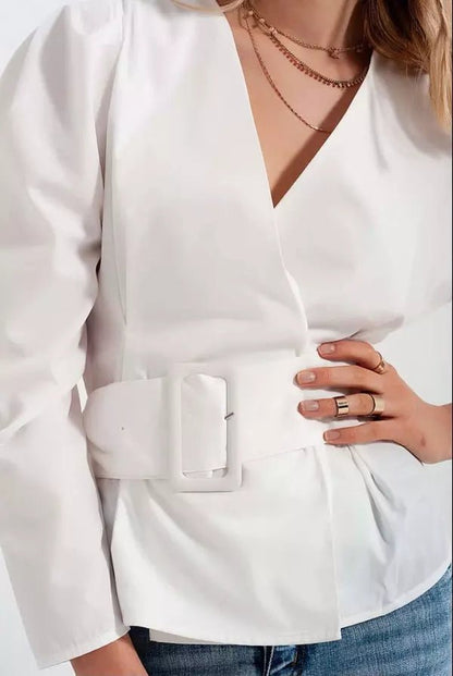 Q2 blouse with belt