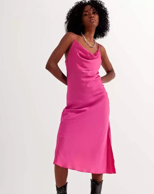 Q2 Sommerkleid pink - GRAYSS FASHION