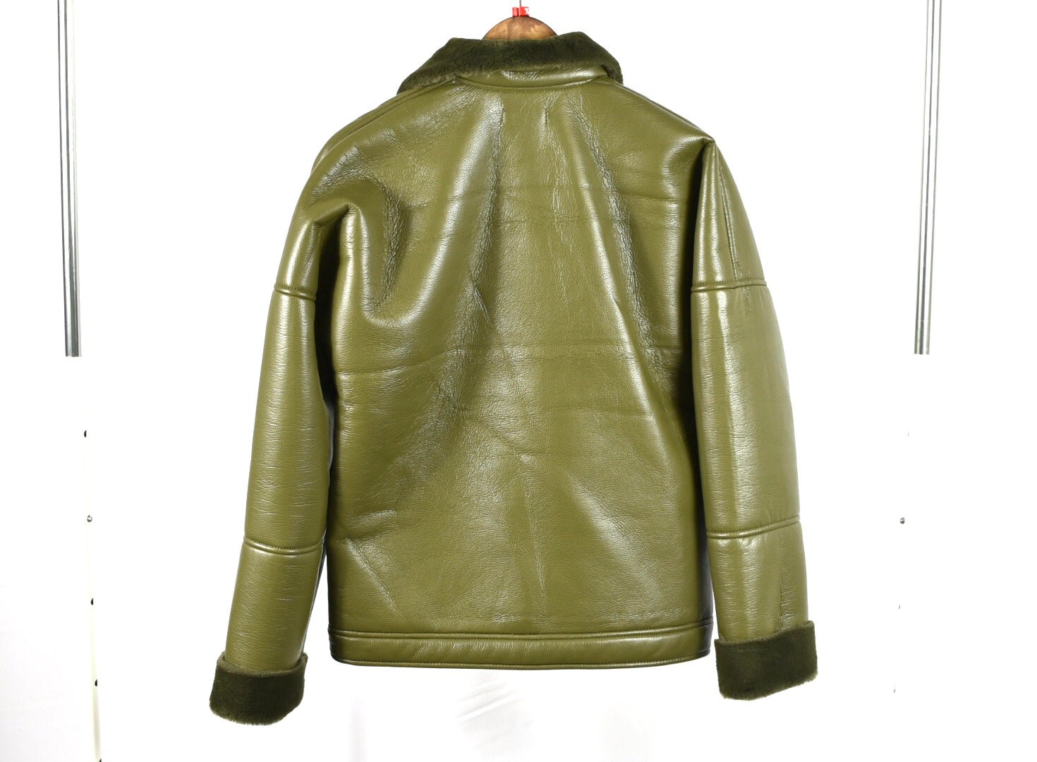 Studio 29 Kunstlederjacke khaki - GRAYSS FASHION